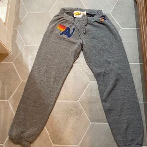 women's aviator nation logo sweatpants